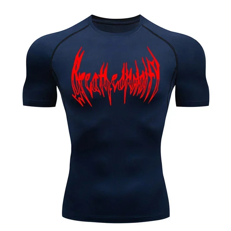 2024 Milk Silk Fitness T-shirt Mens Muscle Gym Compression Sportswear Quick-drying Breathable Sports Bottoming Shirt S-3XL 240806