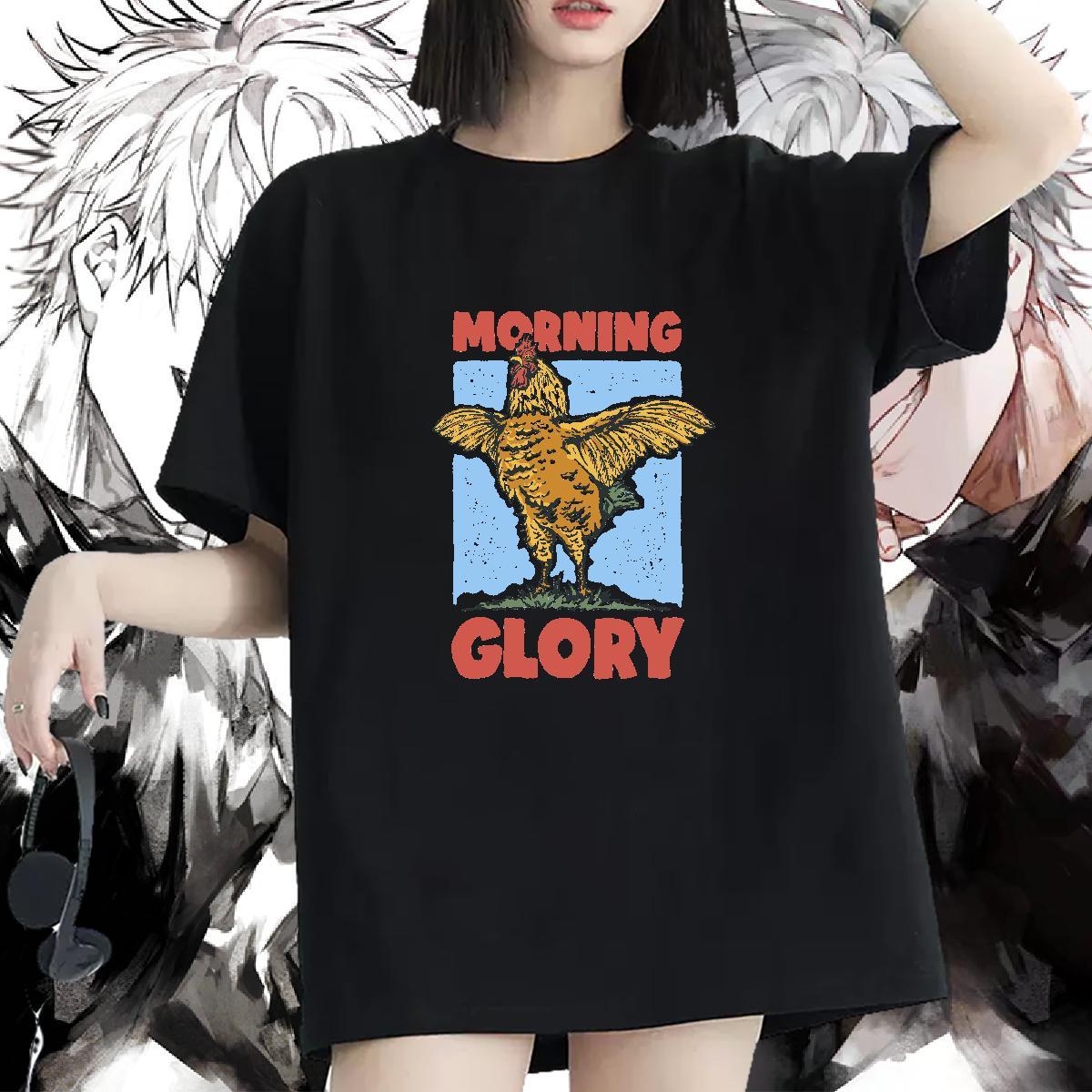 Female T shirt Comfortable Woman Tshirt DIY Anime chicken Daily Wear 100% Cotton 230g 2024 DIY Tops