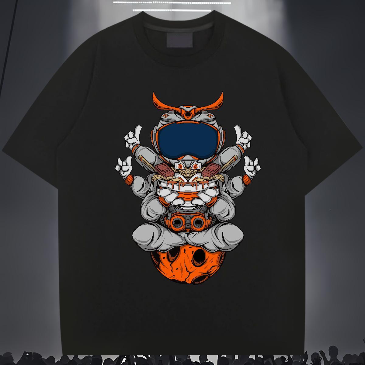 T-Shirts 230g Cotton universe Anime Printing Street Breathable Plus Size Cartoon Men Tees Brand Popular Tops