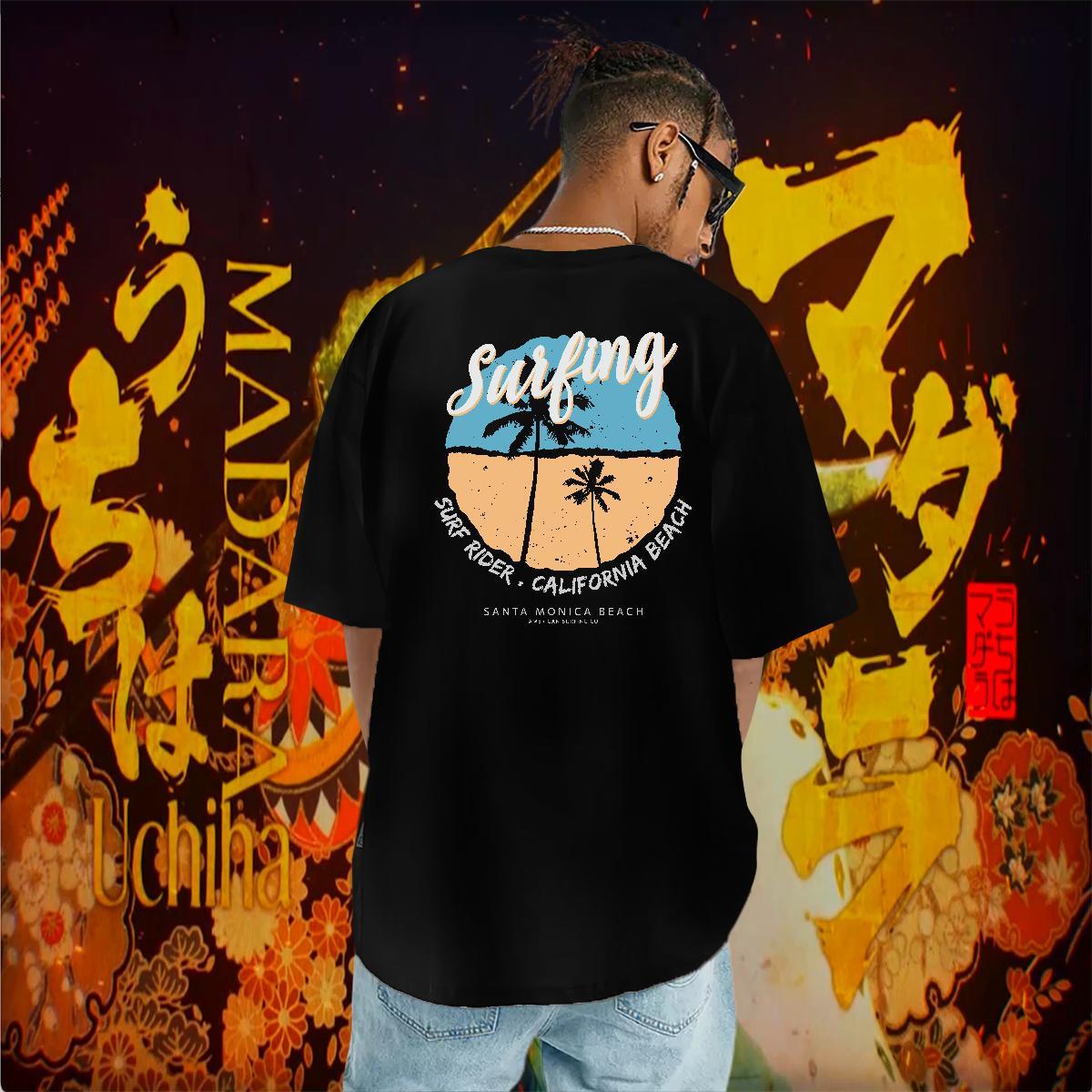Casual New T-Shirts 230g Pure Cotton tree Outdoor Tee Shirt Breathable Crew Neck Brand Tshirt for Man Woman Cartoon Printing L-4XL