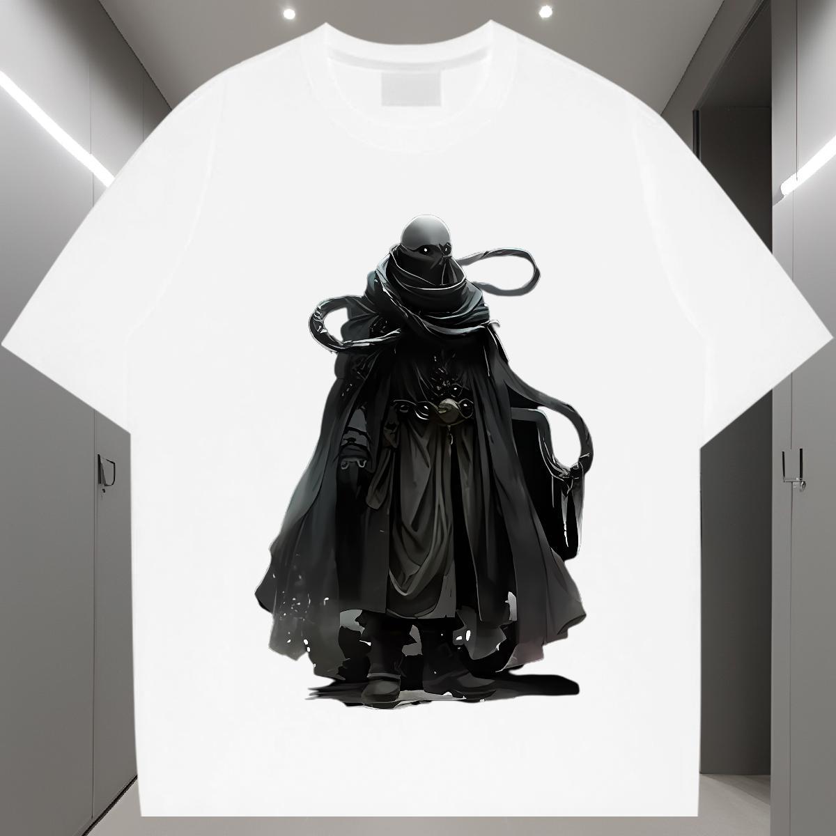 Mens T Shirts 230g Cotton halloween Outdoor Pure Cotton Plus Size Cartoon Men Clothes T-Shirt 2024 Summer Unisex Tops Tees