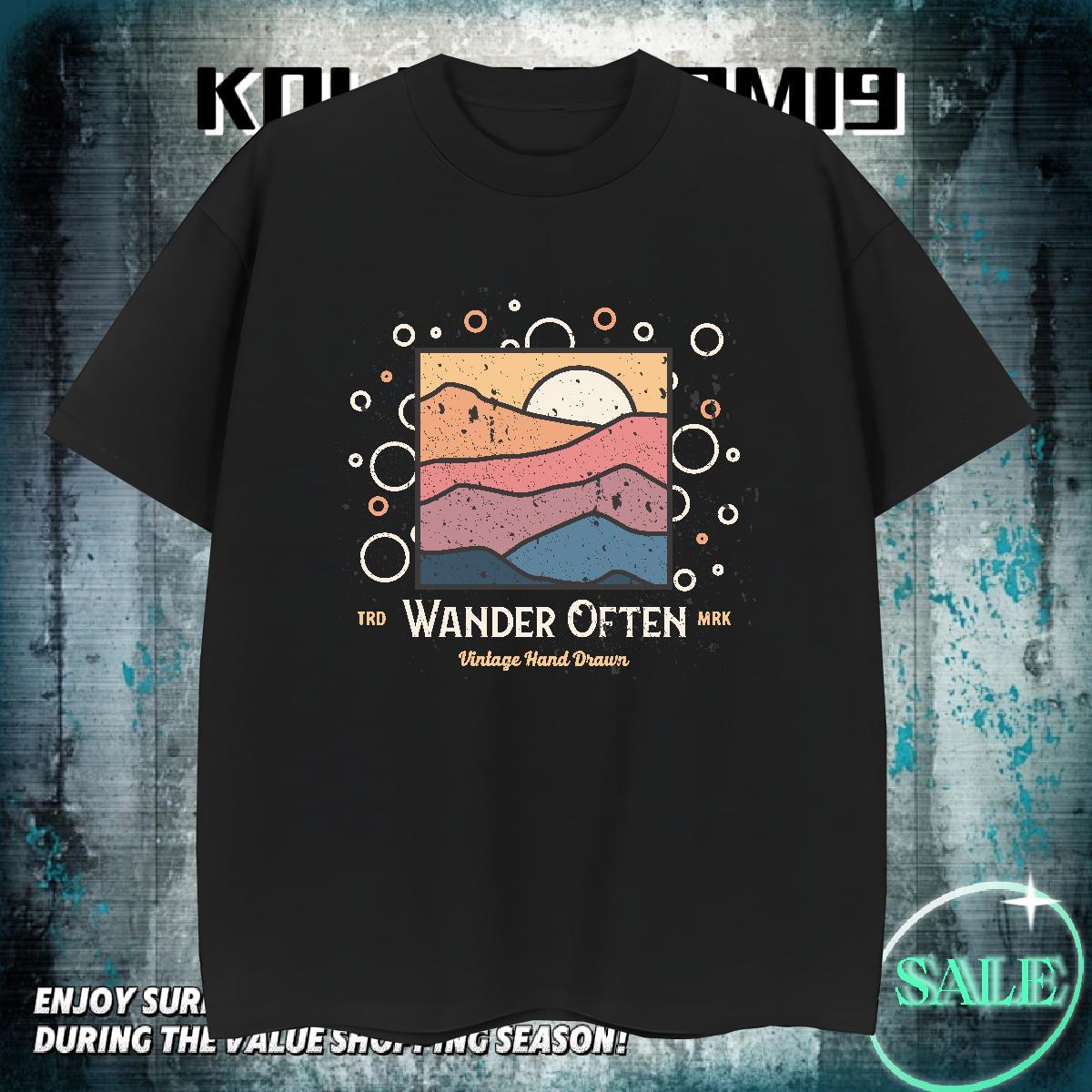 Soft Tshirts 230g 100% Cotton Street Casual sky DIY Printed Breathable New Arrival Mens T Shirts Top Tees