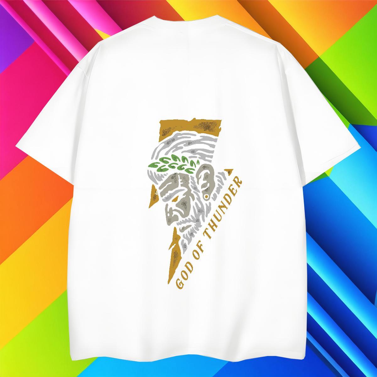 T-Shirts 230g Pure Cotton painting Casual Daily Wear Breathable Plus Size Custom Mens Tshirts Factory Direct Unisex Top Tees