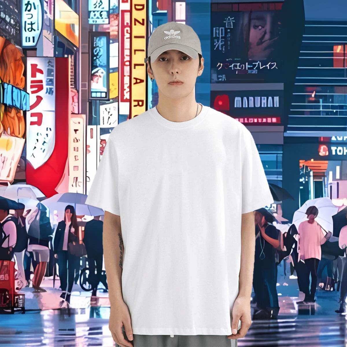 Casual New Man T Shirts skull Clothes 230g Cotton Daily Outfit Wholesale Oversized 4XL Pure Cotton Couples T Shirts