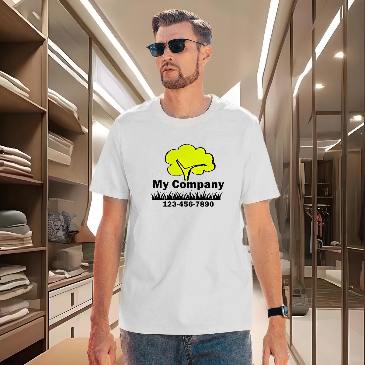 T-Shirts 230g Cotton tree Beach Pure Cotton Customized Print Couples T Shirts Fashion Designer Cool Design Clothings