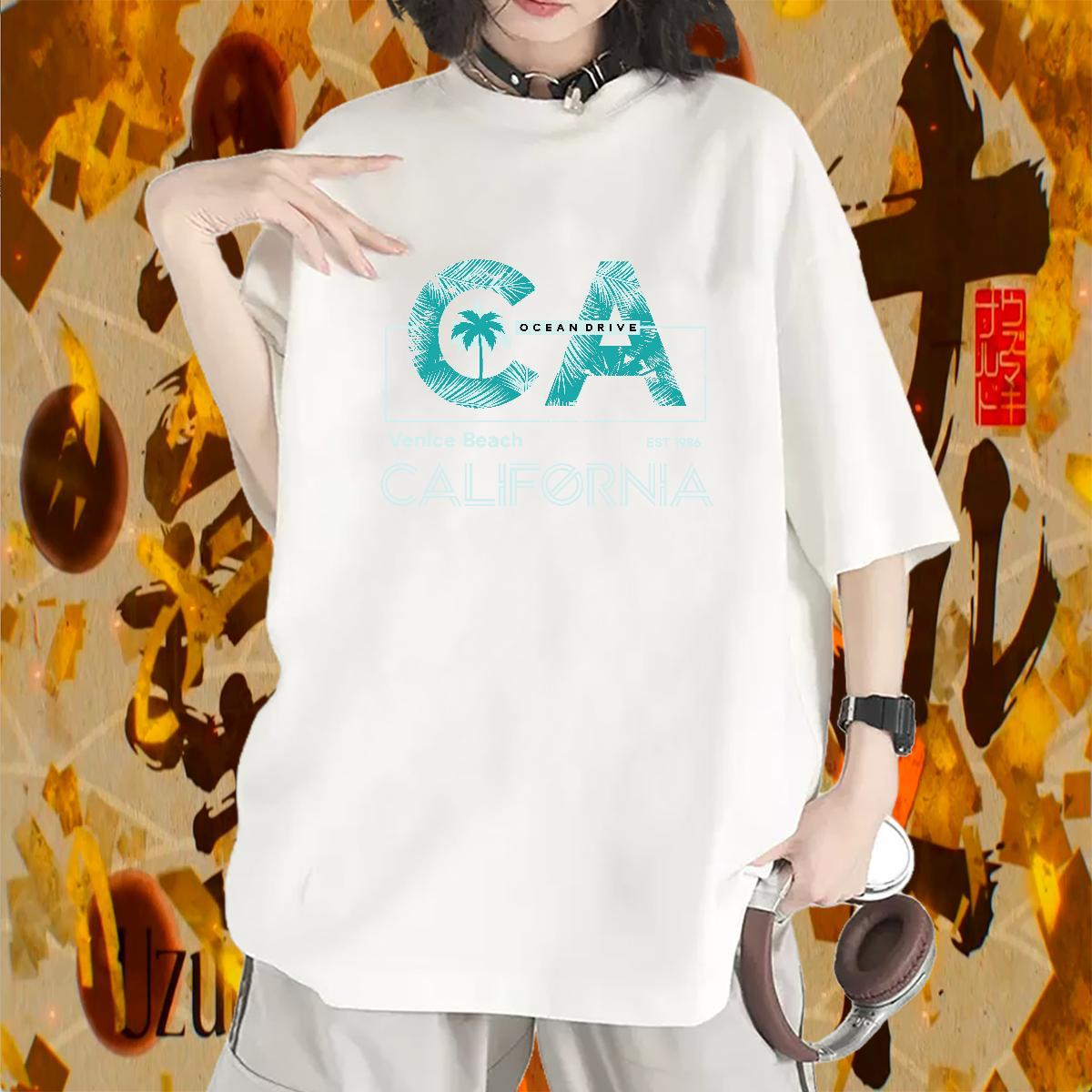 5A T Shirts Women Breathable Women Tshirts Oversized L-4XL tree Casual Beach 230g Cotton Factory Direct Tees Shirts