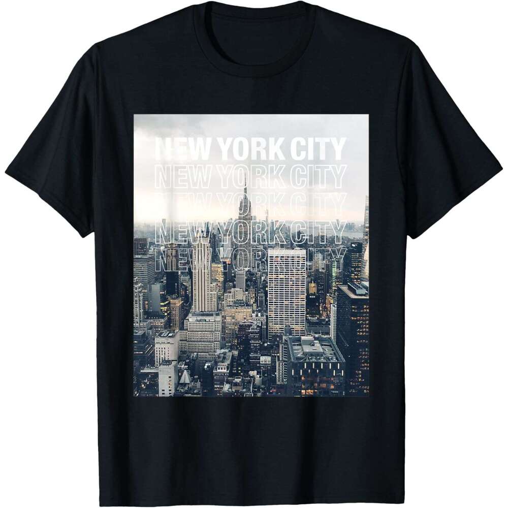T shirt Mens Urban Graphic Tee Shirt, New York City Skyline T-Shirt shirts tshirt graphic tee Casual tops summer clothes Short sleeve Free shipping