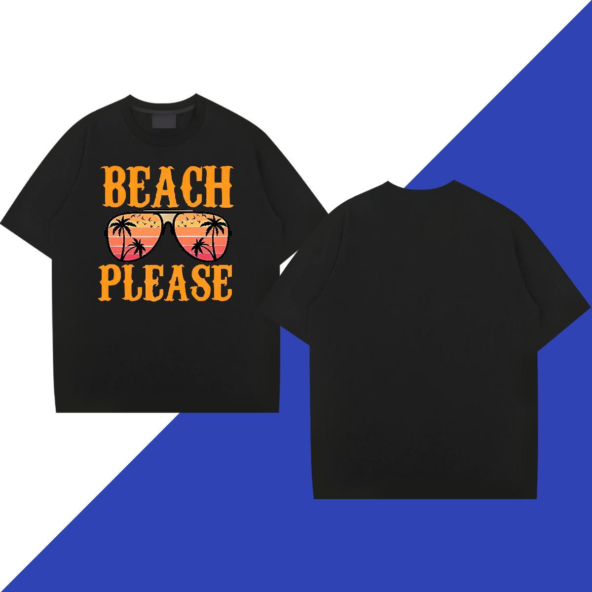 2024 Summer Men T Shirts 100% Cotton 230g tree Sports Casual Wear Breathable Short Sleeve Cool Men Clothes T-Shirt DIY Anime