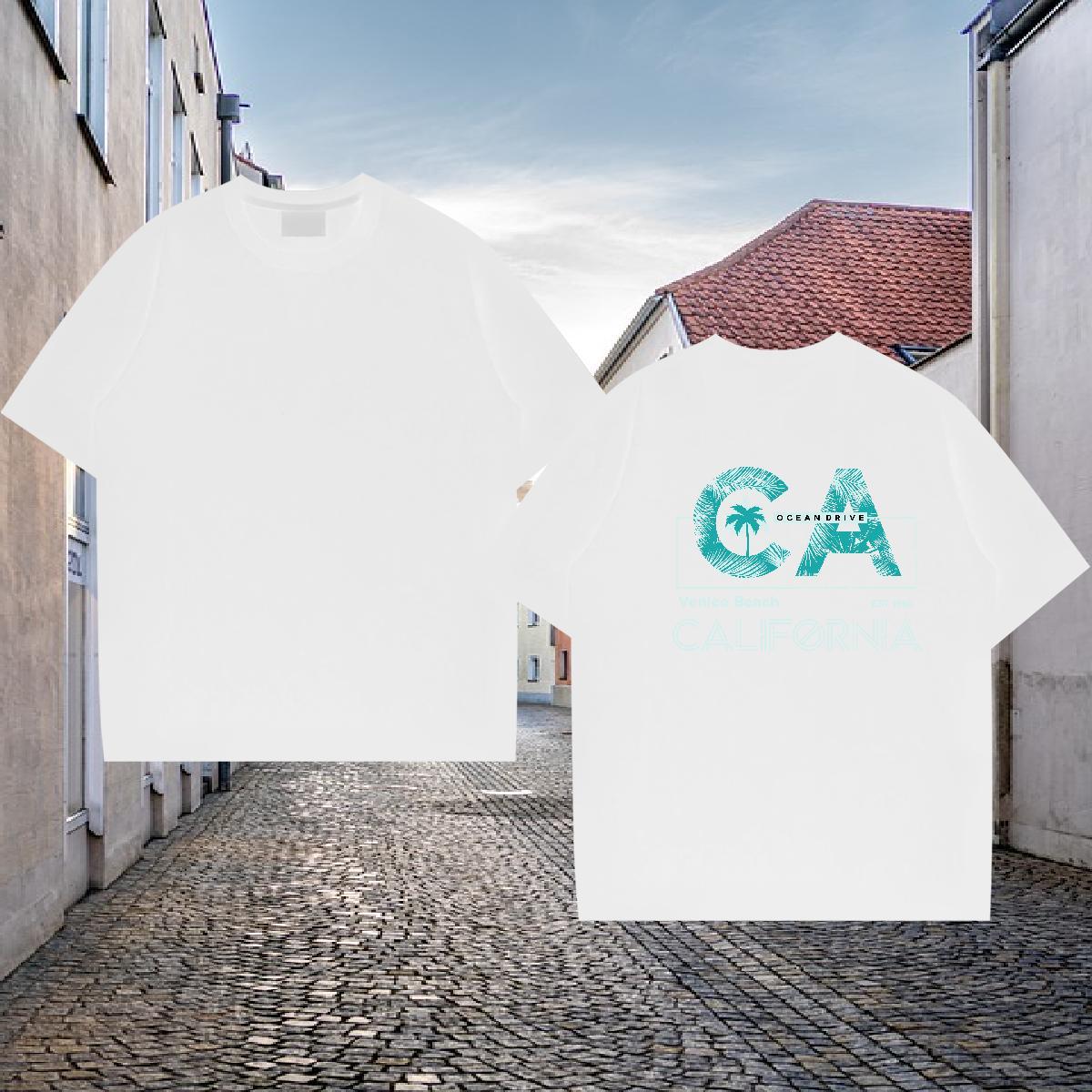 Fashion Design Man T Shirts 230g Cotton tree Street Wear Tshirts Breathable Crew Neck Comfortable Mens Tshirts Floral Print