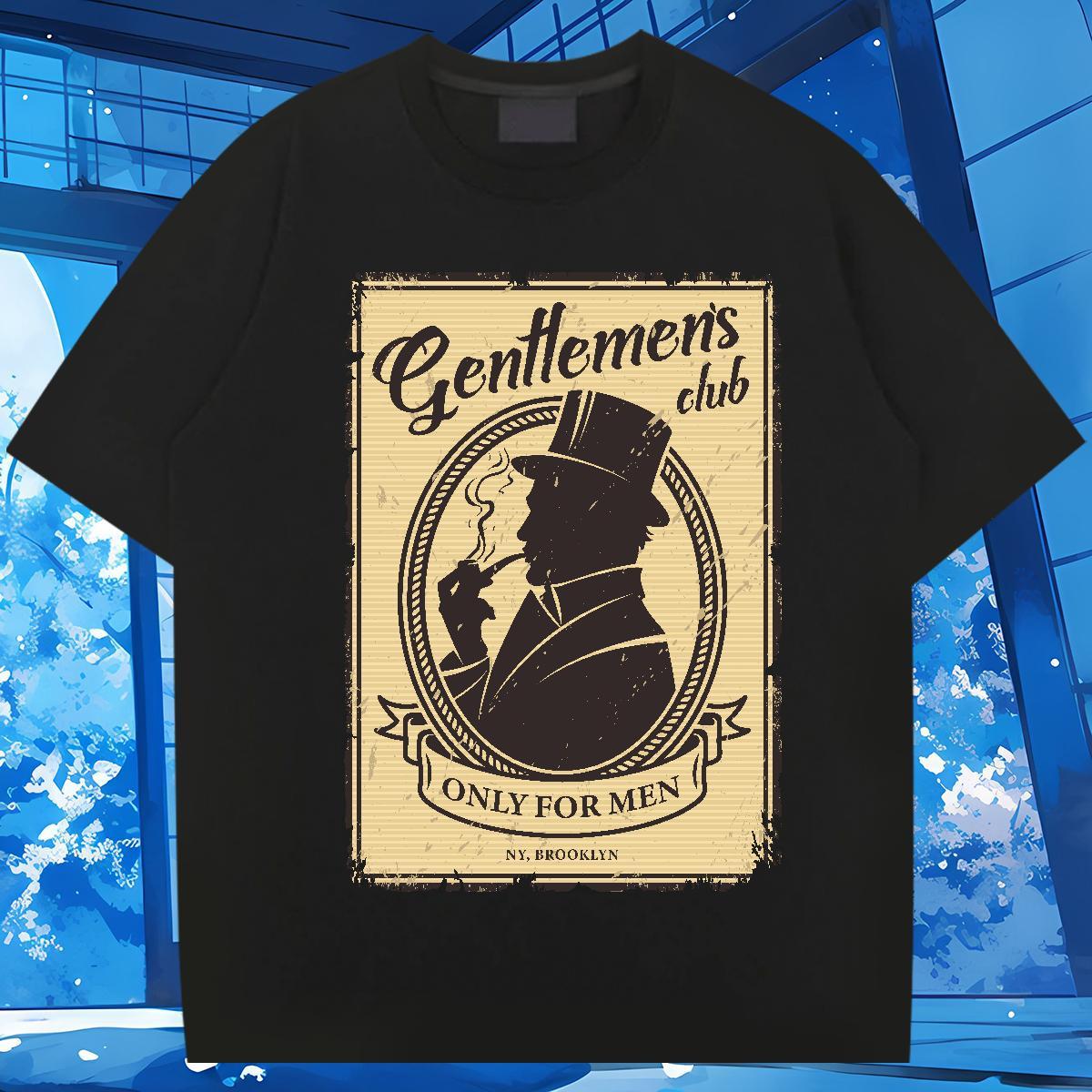 Mens T Shirts 100% Cotton 230g portrait High Street Hip Hop O-Neck Short Sleeve DIY Printed Couples T Shirts Brand Designer Polos