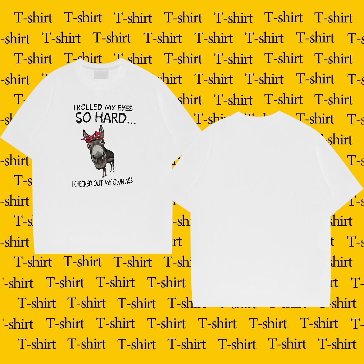 Designer T Shirt For Man 230g Cotton horse Street Polos Crew Neck Free Shipping Men Clothes T-Shirt Custom Big Size