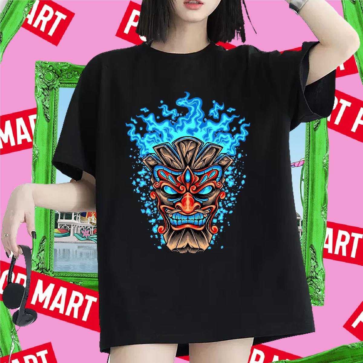 Lady T-Shirts for Women Comfortable Woman Tshirt Floral Print Sport 230g Cotton DIY Tees Shirts