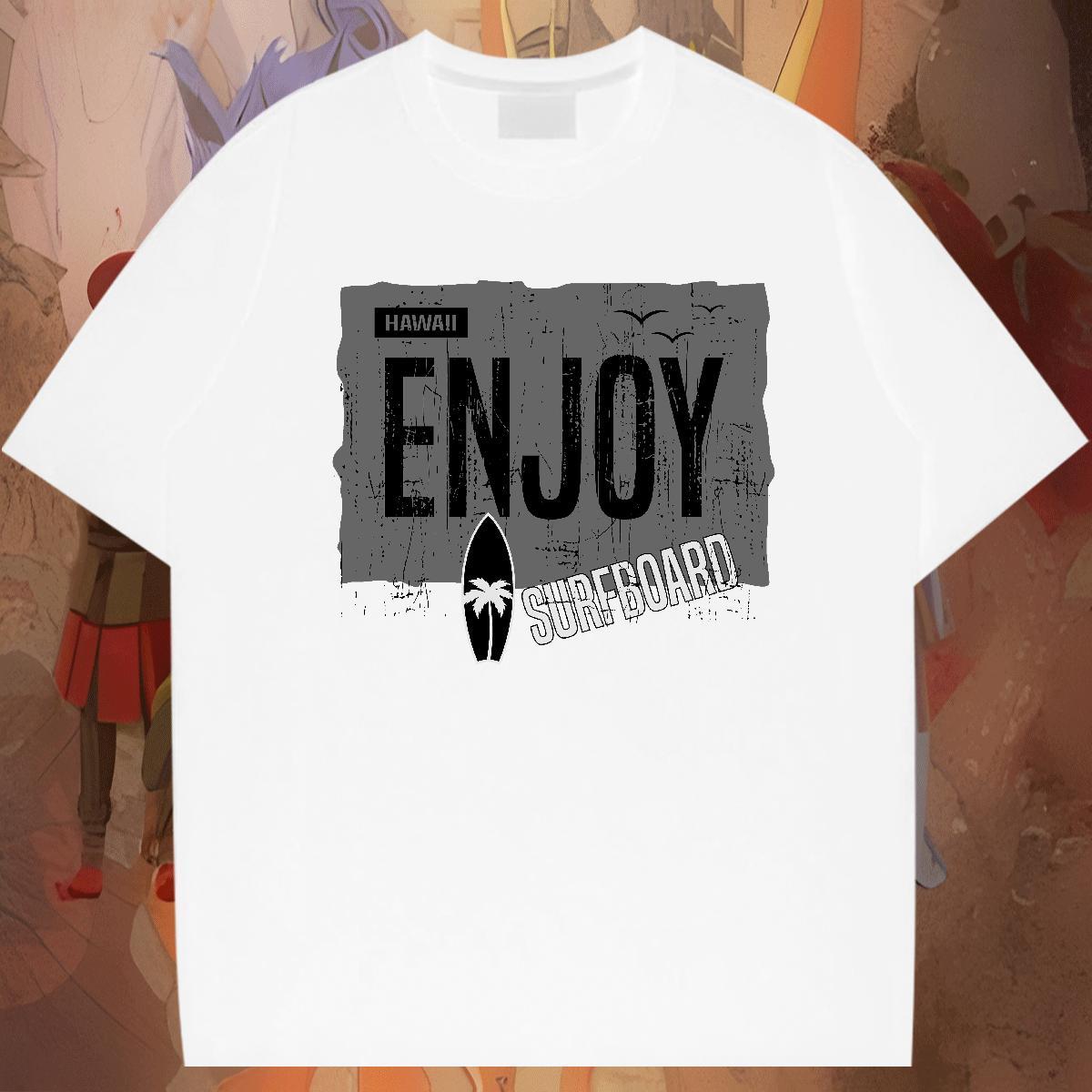 Brand Men Tees 230g Cotton Spring Summer letter Asian Size Breathable Crew Neck Wholesale T-Shirts for Men Clothes