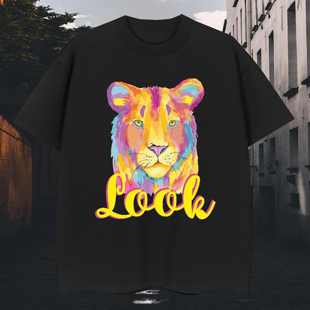 Classic T-Shirts for Men 230g Pure Cotton Daily Wear Tops Shirt Breathable Crew Neck Comfortable Men Clothes T-Shirt DIY Printed