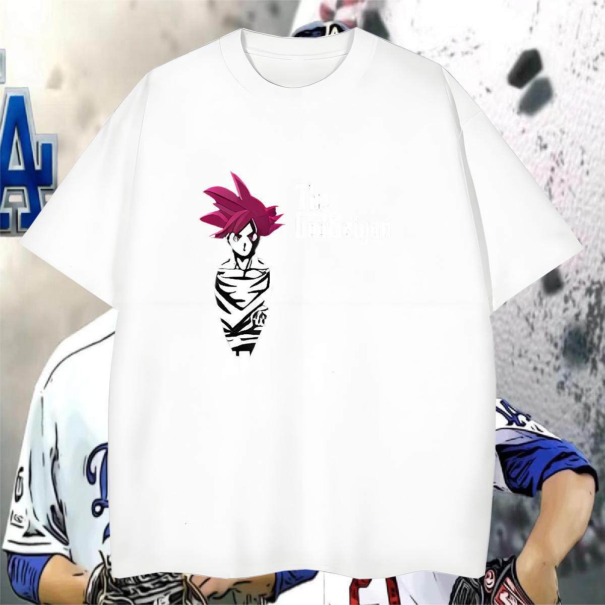 T Shirts Men 230g 100% Cotton cartoon Beach O-Neck Short Sleeve Oversized 3XL 4XL Men Tees 2024 New Loose Tees Shirts