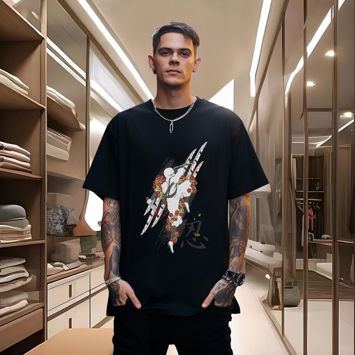 T Shirt For Man 230g Pure Cotton icon Beach Crew Neck Breathable DIY Printed Mens Tshirts Casual New High Quality Tee Shirt