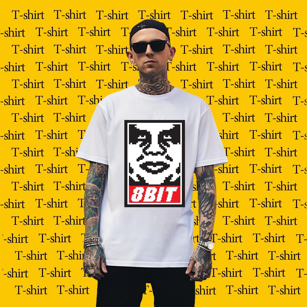 Mens T Shirts 100% Cotton 230g portrait Daily Outfit Breathable Crew Neck Floral Print Mens Tshirts DIY TOP Quality Clothings