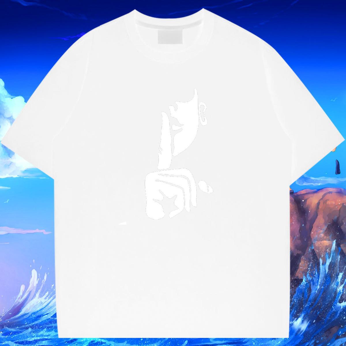 Mens T Shirts 100% Cotton 230g painting Daily Wear Breathable Short Sleeve Anime Print Tshirts DIY Customized Unisex Clothings