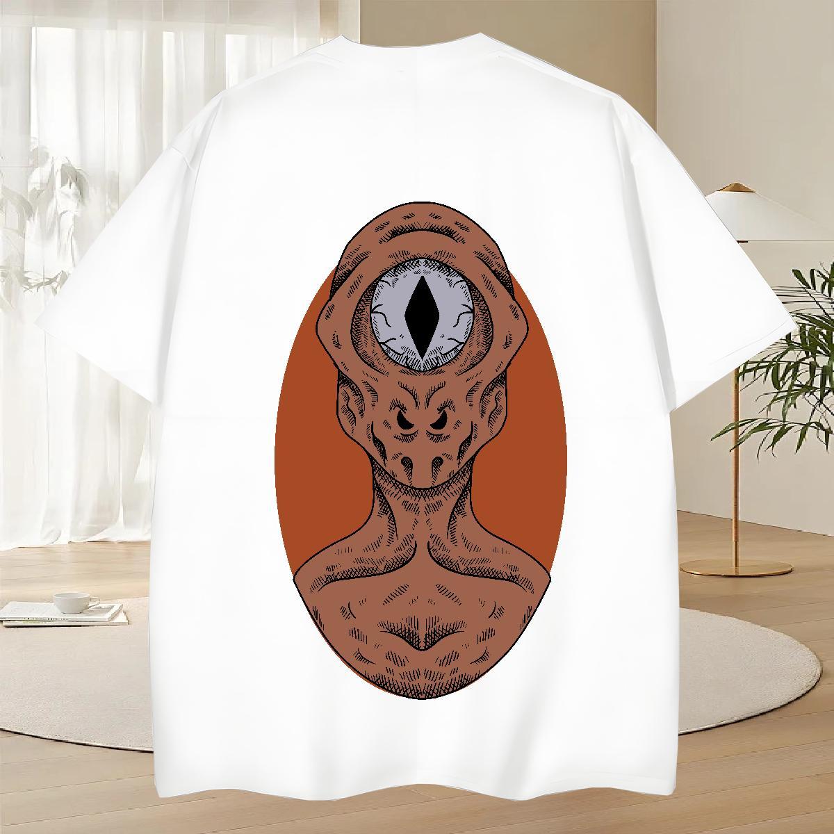 Cool Design Men Clothes T-Shirt 100% Cotton 230g Beach ET Custom Big Size Short Sleeve O-Neck Fashion Casual T shirt Tees