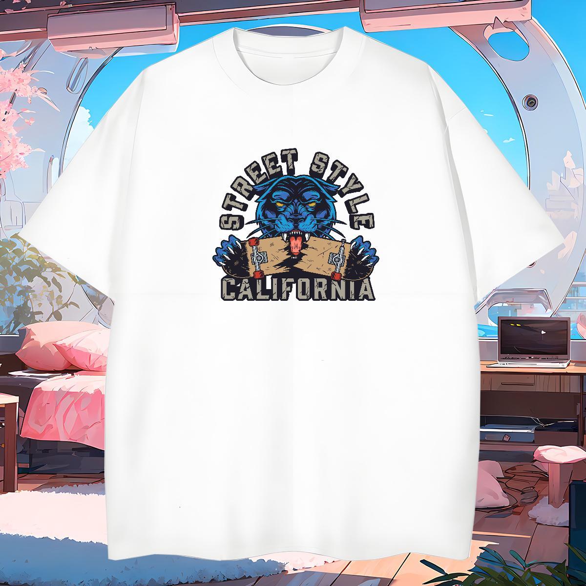 T-Shirts for Men 230g 100% Cotton Sports Casual Round Neck Short Sleeve Anime Tshirt for Man Woman DIY Cool Clothings