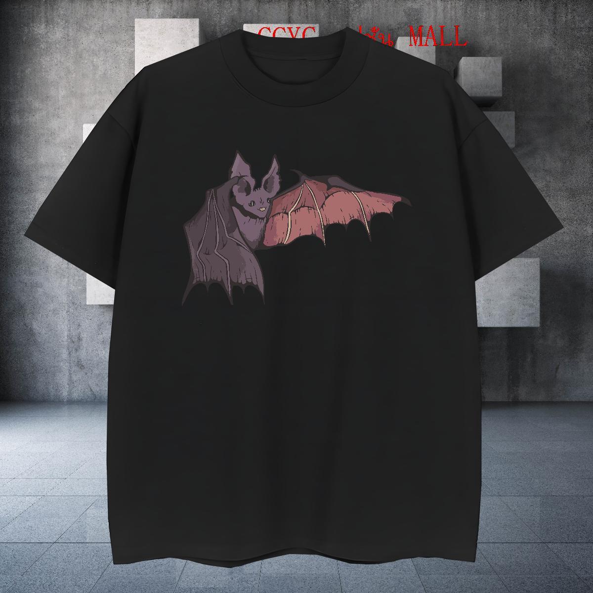 Cool Men Tops Tees 230g Cotton bat T-Shirts for Men Casual Beach Crew Neck Breathable Oversized Free Shipping Tee Shirt