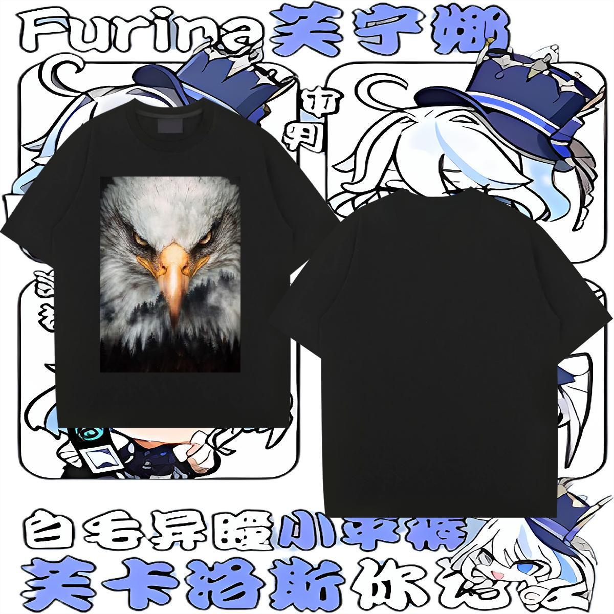 Casual New Man T Shirts 230g 100% Cotton eagle Home Outdoor Tee Shirt Breathable Crew Neck Popular Men Clothes T-Shirt DIY Printed