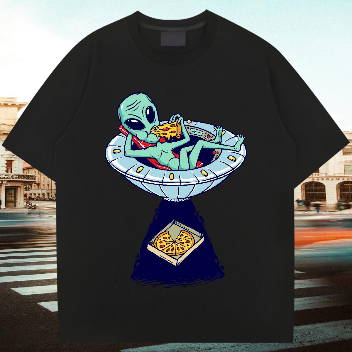 Soft Men Tops Tees 230g Pure Cotton Casual Daily Wear ET Skull Breathable Short Sleeve 2024 T-Shirts Tshirts