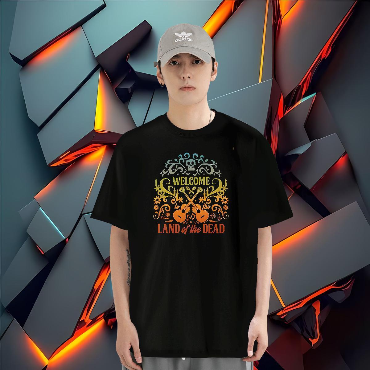 T shirt 230g Pure Cotton halloween Summer Casual Short Sleeve O-Neck Customized Men Tops Tees Designer Soft Wear