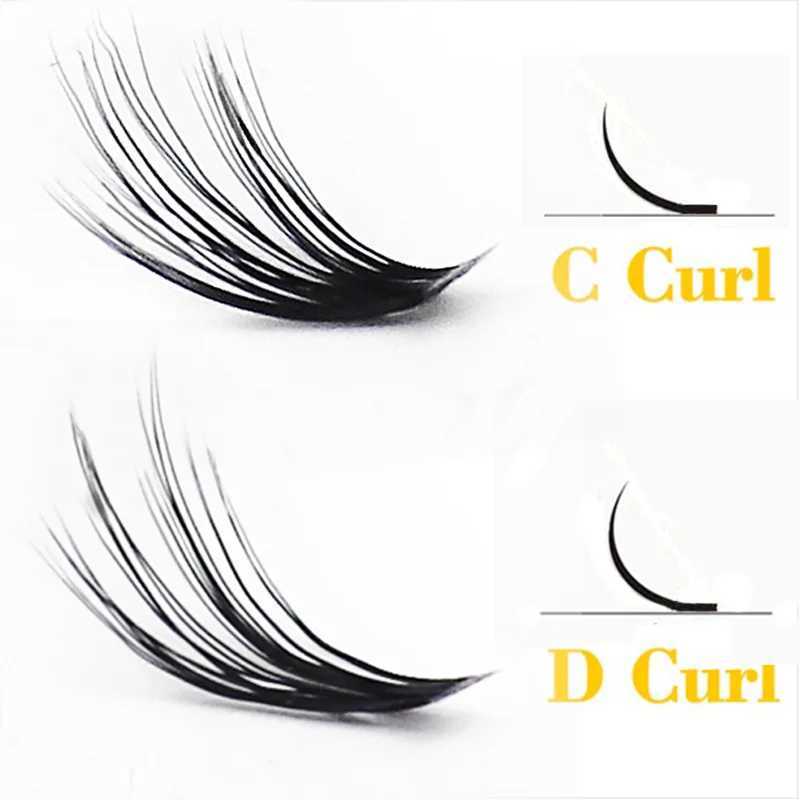 20D/30D mink eyelash clusters 1 box/60 bundles Russian natural eyelashes 3D personal eyelash extension eyelash makeup wholesale W240803