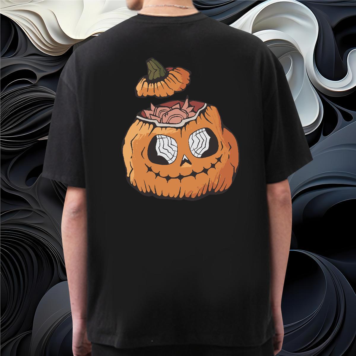 Designer T-Shirts 100% Cotton 230g pumpkin Anime Printing Street Clothes Breathable Short Sleeve Wholesale Men Tees Custom Anime