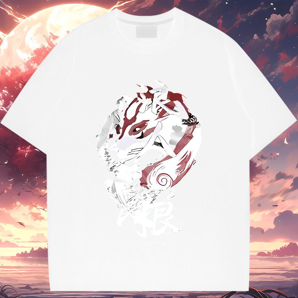 Mens T Shirts 100% Cotton 230g Line Dragon Street Pure Cotton Cartoon Printing L-4XL Men Tees New Brand Clothes