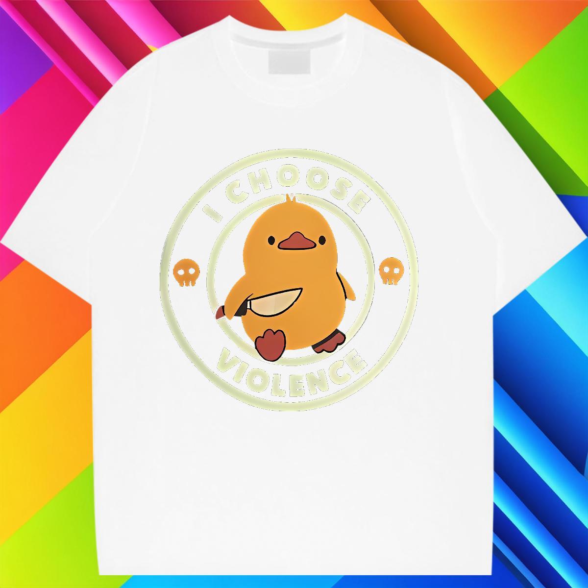 Popular Woman T Shirts Breathable Lady T shirt Oversized L-4XL duck High Street Hip Hop 230g Cotton Fashion New Tshirts