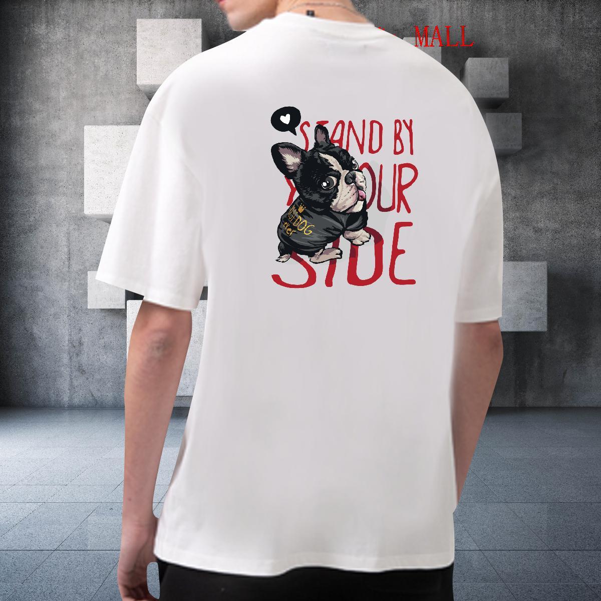 Fashion Design T-Shirts for Men 100% Cotton 230g Casual Beach Clothings Round Neck Short Sleeve Wholesale Men Clothes T-Shirt Custom Cartoon