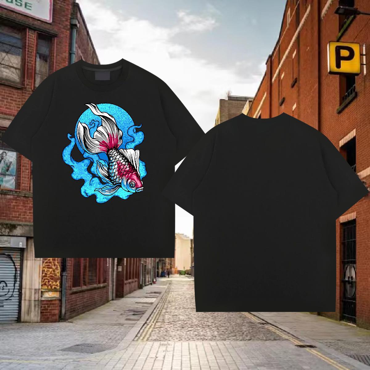 T-Shirts for Men 230g Pure Cotton Sport Breathable Short Sleeve Custom Anime Men Tshirts Stylist Popular Tees