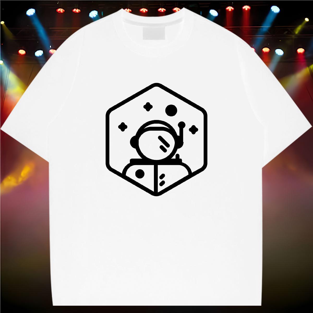 Mens T Shirts 100% Cotton 230g universe Hip Hop Short Sleeve O-Neck DIY Printed Mens Tshirts Classic Cool Design Clothings