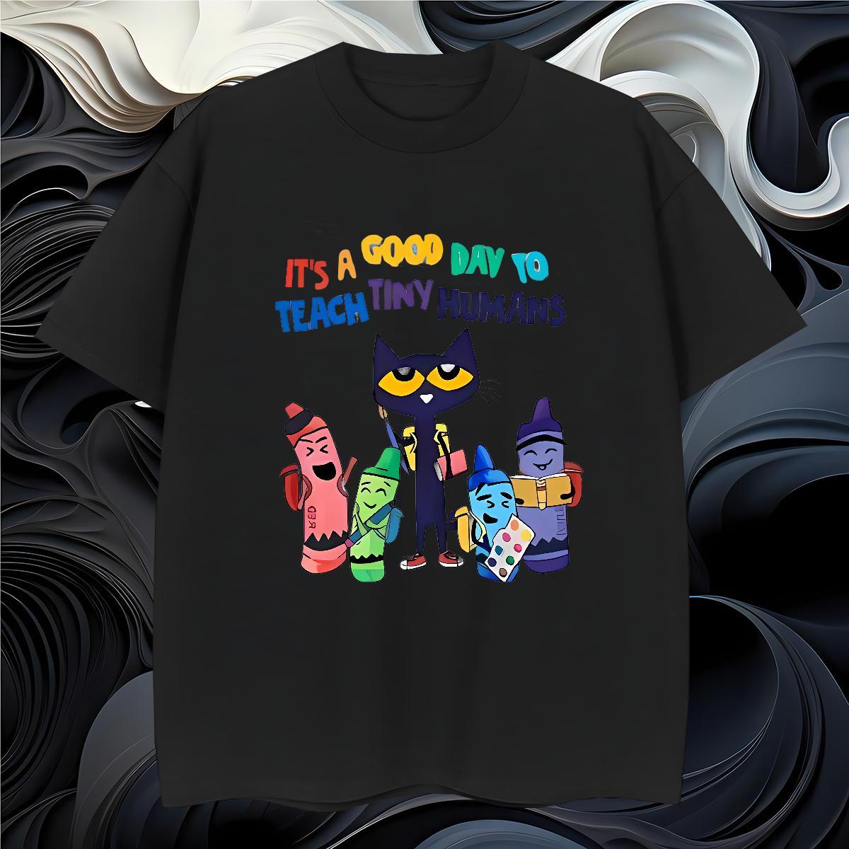 Mens T Shirts 230g 100% Cotton cat Casual Daily Wear Round Neck Short Sleeve Custom Print Plus Size Men Clothes T-Shirt New Designer Soft Tops Shirt