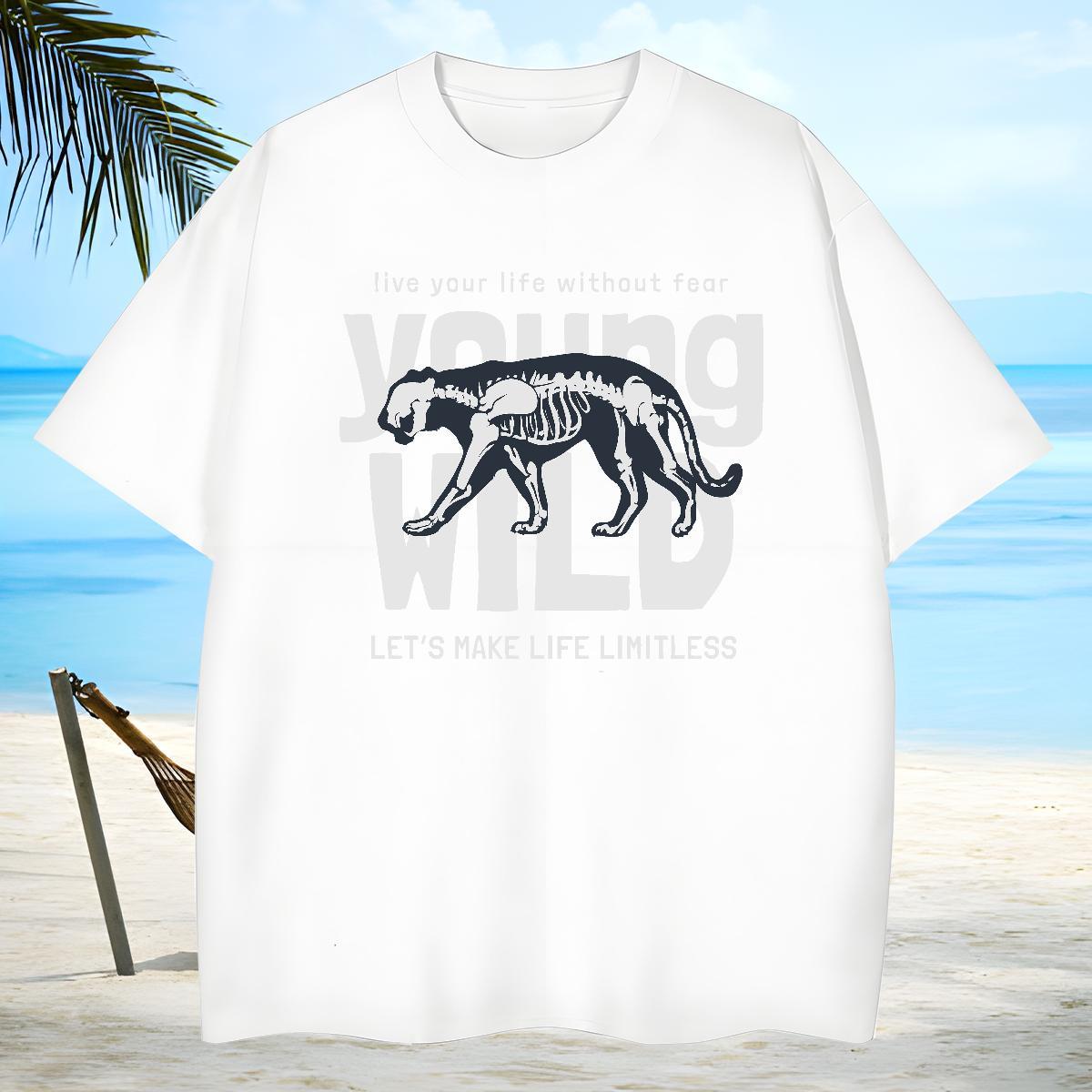 Designer Men Tops Tees 230g 100% Cotton T-Shirts Beach Breathable Short Sleeve Asian Size New Designer Tees Shirts