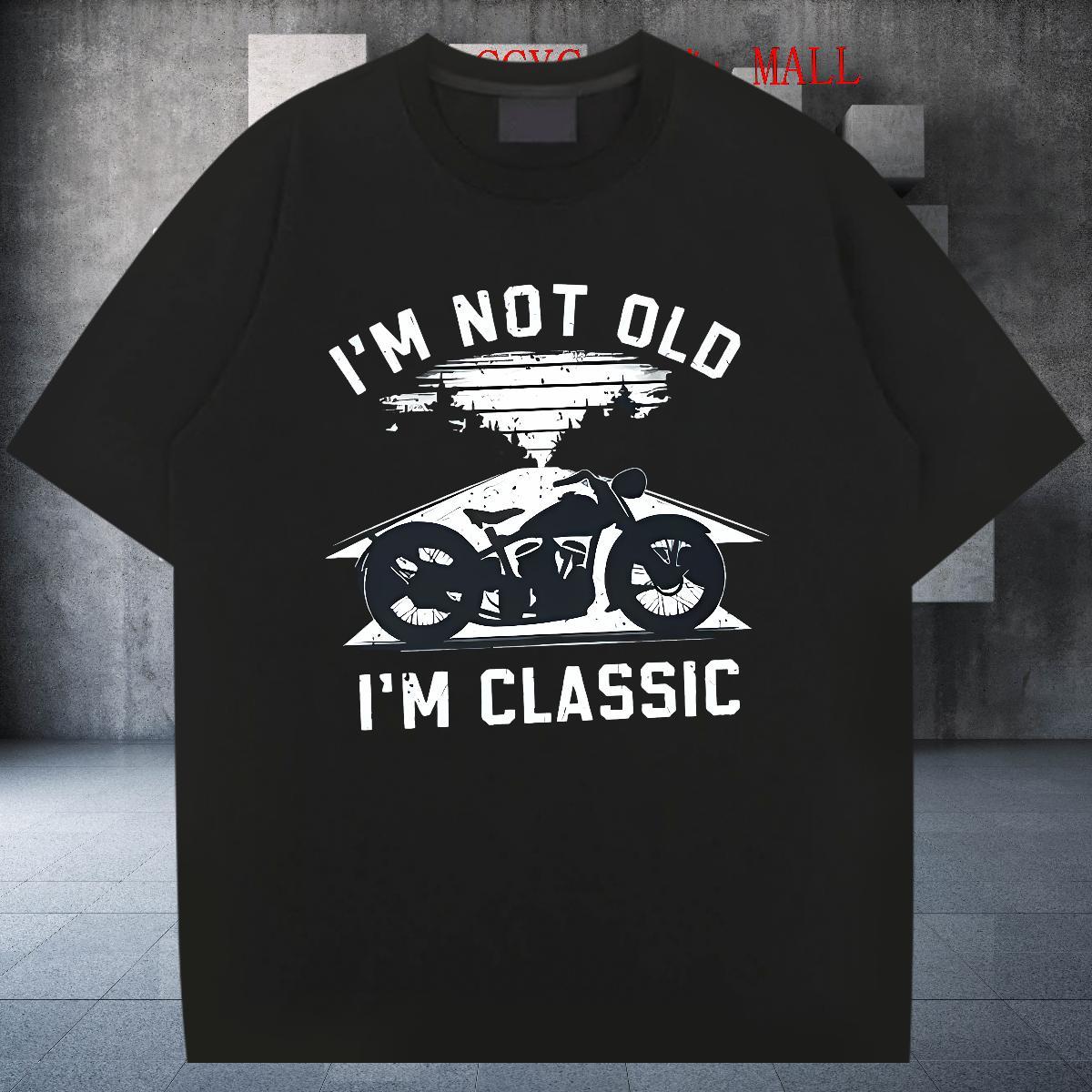 High Quality Men Tees 230g Cotton Anime Printing Street Motorcycle White Plus Size Breathable Short Sleeve Stylist T Shirt For Man Wear