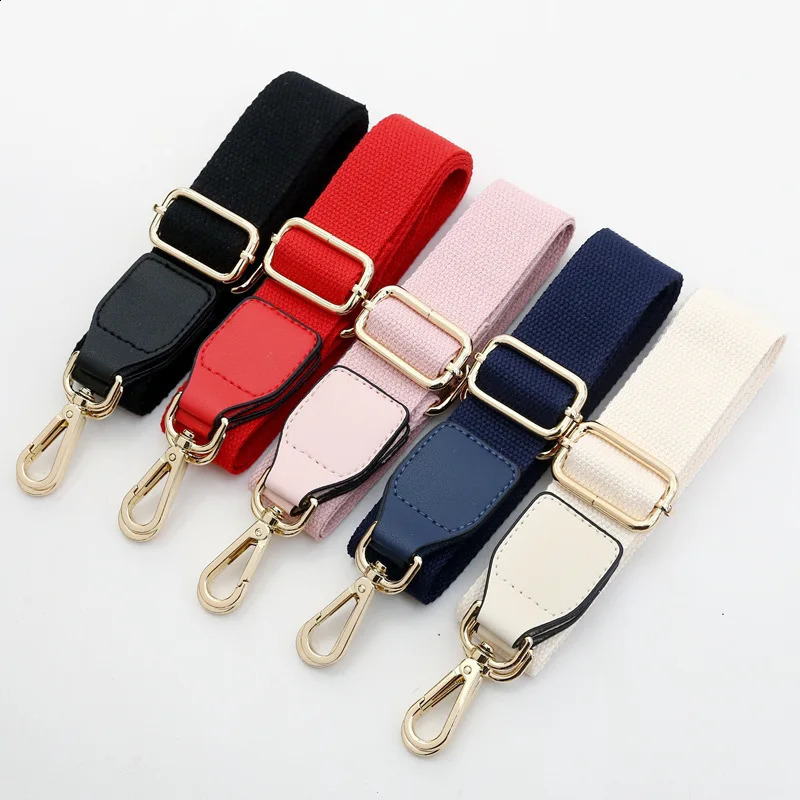 Solid Color Nylon Bags Strap Women Men Replacement PU Crossbody Messenger Shoulder Bag Parts Accessories Adjustable Belt Straps 240805