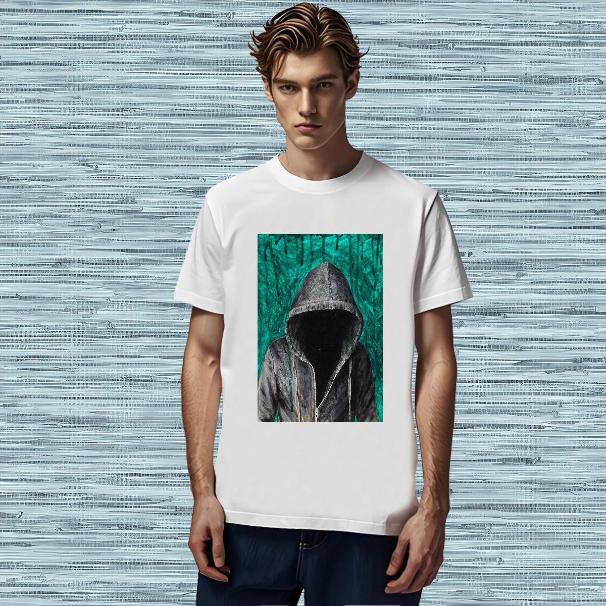 Man T Shirts 100% Cotton 230g portrait Casual Beach Breathable Soft Oversized Men Clothes T-Shirt New Free Shipping Tee Shirt