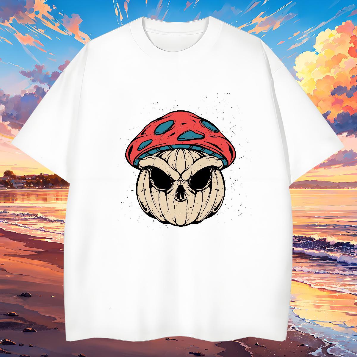 Fashion Man T Shirts ET Clothings 230g Cotton High Street Hip Hop Unisex Oversized 3XL 4XL Breathable Crew Neck Men Tees