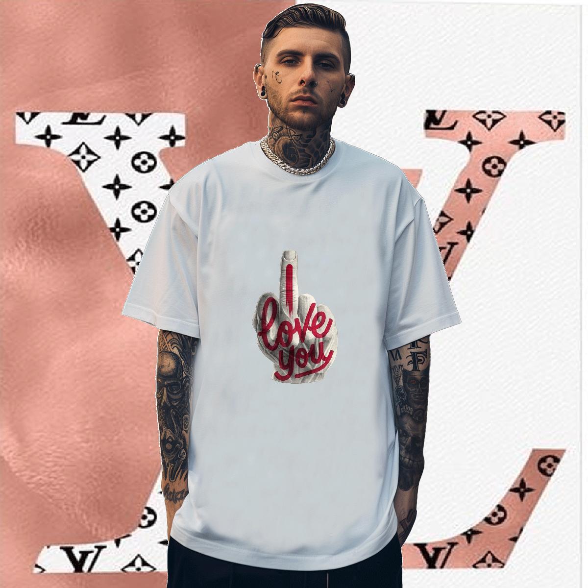 Man T Shirts 230g Pure Cotton hands Street Wear Crew Neck Graphic Men Tees Fashion Casual Designer Tees Shirts