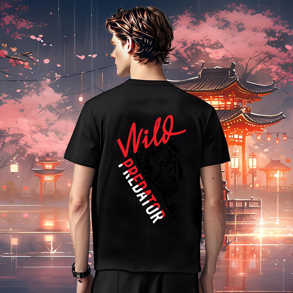 T shirt 230g 100% Cotton Sport Round Neck Short Sleeve Custom Anime Tshirts Wholesale Loose Tees