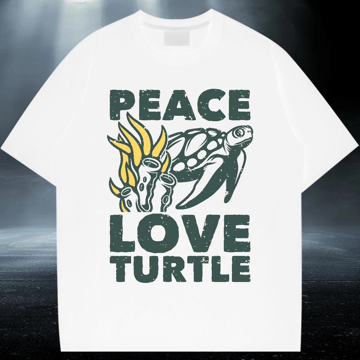 Loose Fit Men Clothes T-Shirt 230g Pure Cotton Street White Plus Size Breathable Crew Neck Casual New T Shirts Men Tees Shirts