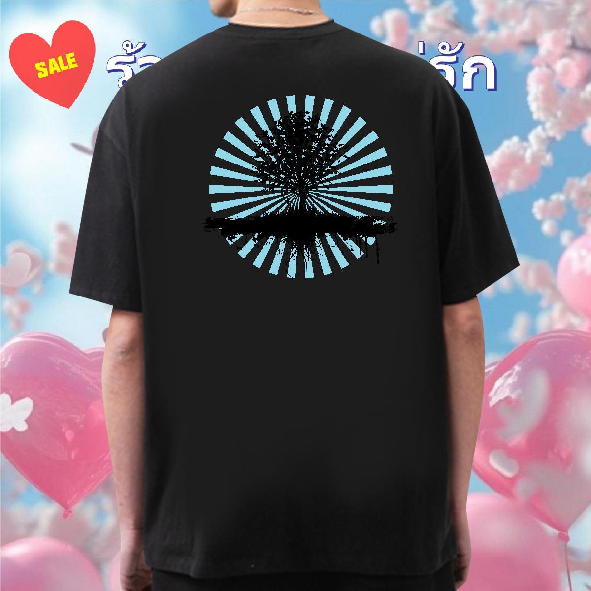 New T-Shirts for Men 230g Pure Cotton tree High Street Hip Hop Clothings Breathable Crew Neck Wholesale Couples T Shirts Graphic