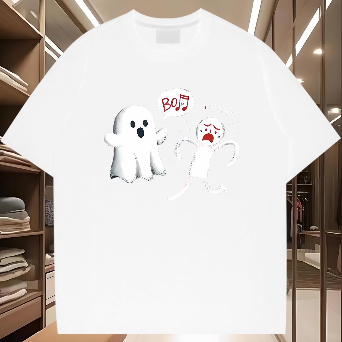 2024 New T Shirt For Man 230g 100% Cotton monster Hip Hop Street Polos Breathable High Quality Men Tshirts Customized Print