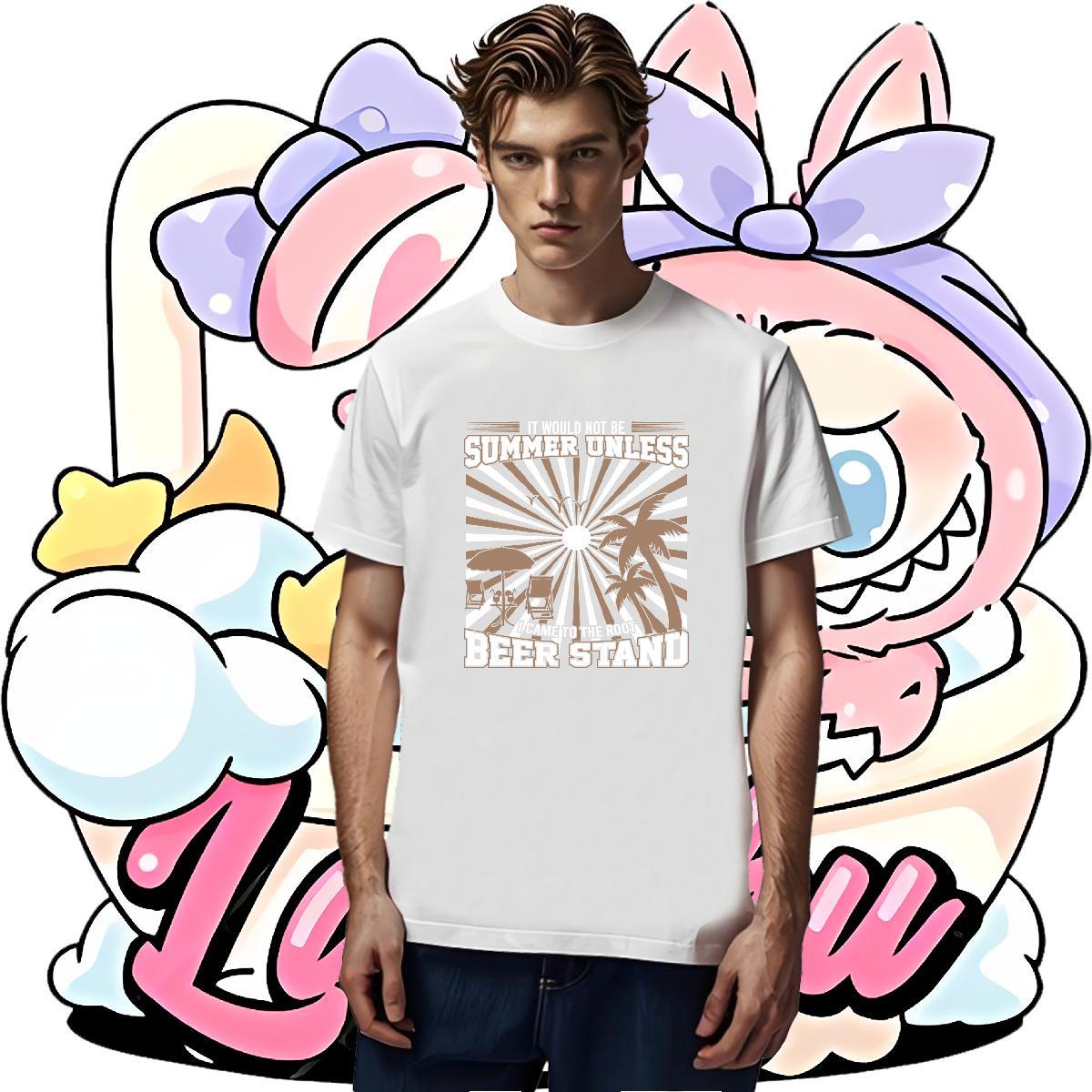 2024 DIY T-Shirts for Men 100% Cotton 230g tree Anime Printing Street Top Tees Breathable Short Sleeve Loose Men Tops Tees Custom Print Plus Size