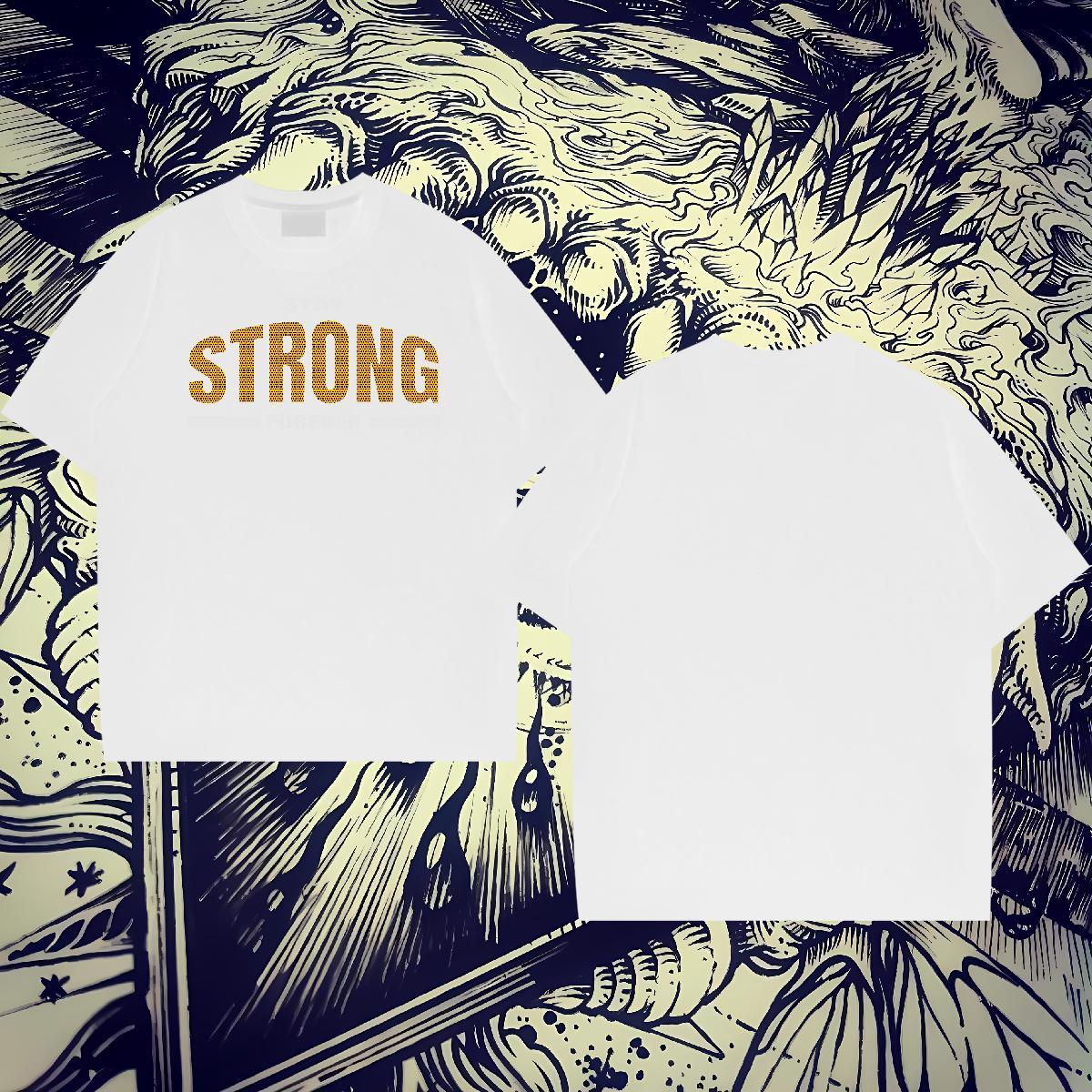 Unisex Tshirts 100% Cotton 230g Spring Summer letter Custom Cartoon Round Neck Short Sleeve Fashion Design T Shirt For Man Clothes