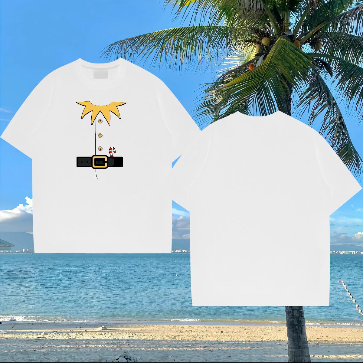 Brand Men T Shirts 230g 100% Cotton Christmas Daily Outfit Tops Tees O Neck Short Sleeves TOP Quality Men Clothes T-Shirt Oversized 4XL