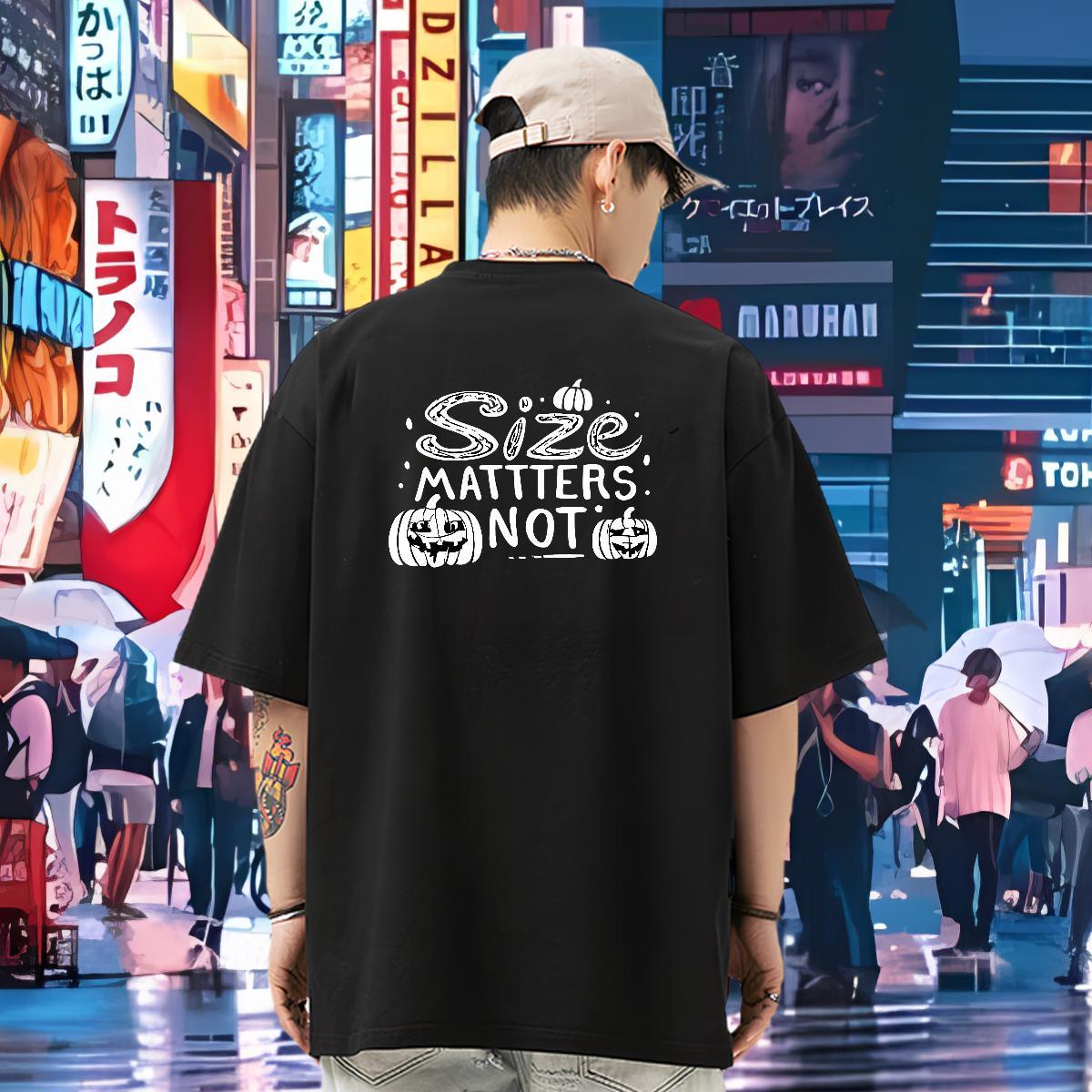 2024 DIY T-Shirts for Men 230g Cotton halloween Daily Outfit Tops Shirt Short Sleeve Soft TOP Quality Men Tshirts Custom Cartoon
